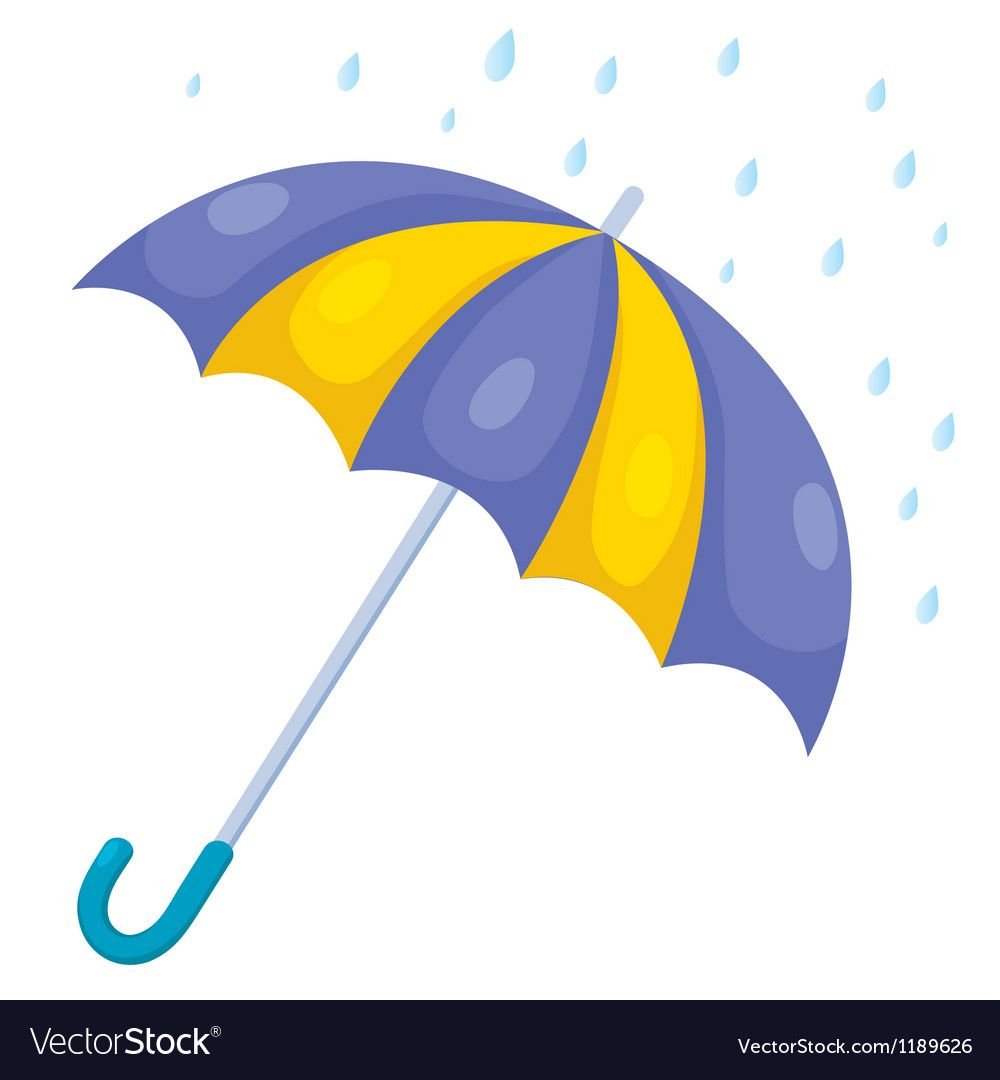 Разноцветные зонты для вырезания