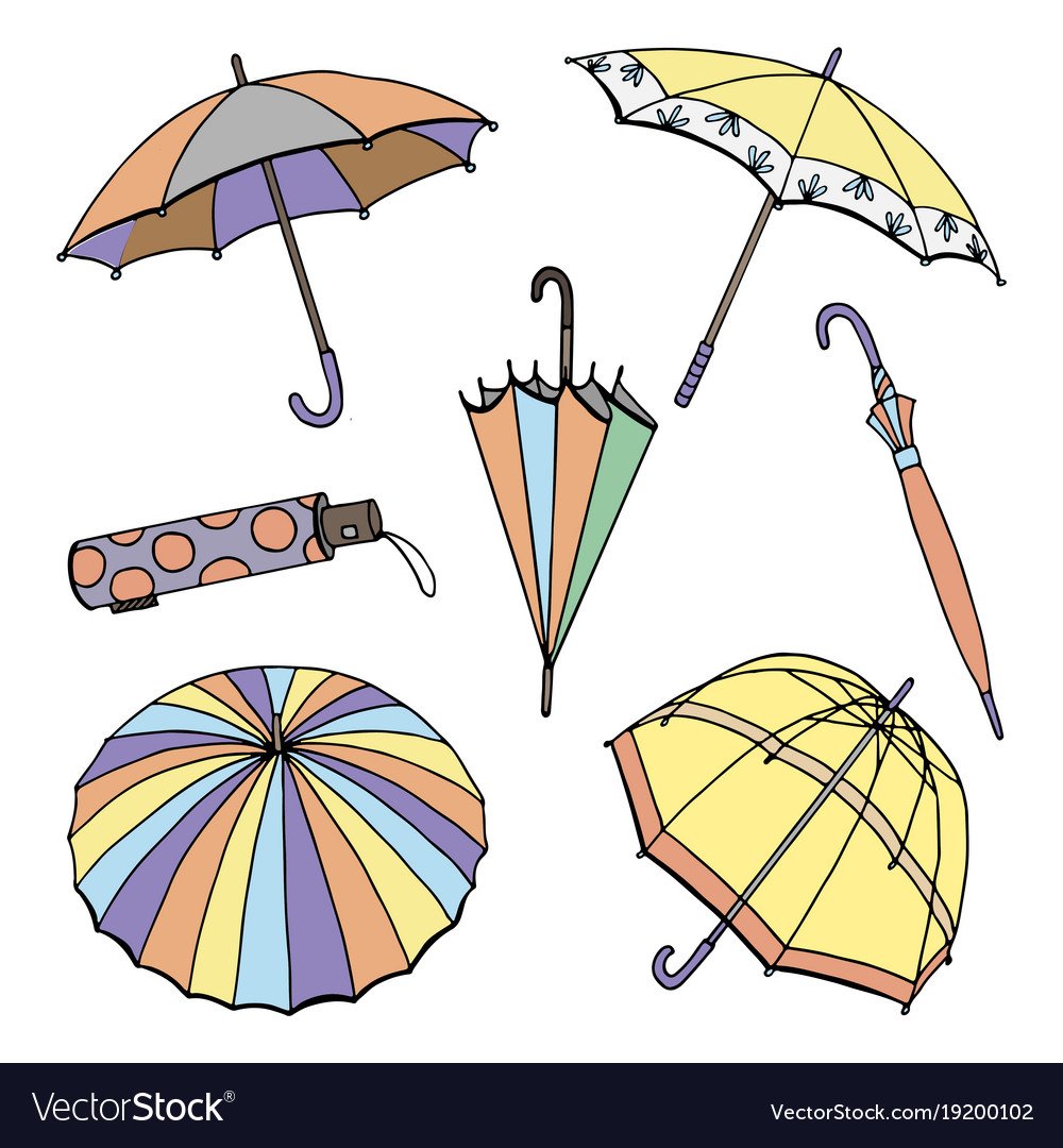 Рисование зонт