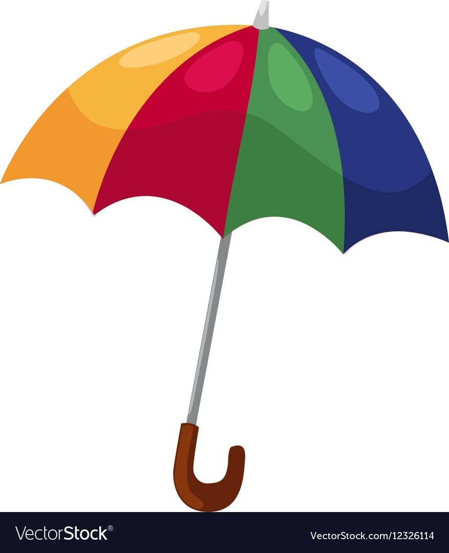 Зонтик на белом фоне для детей