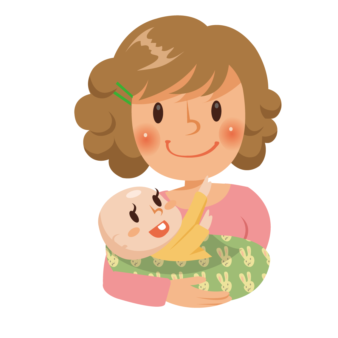 Мама с ребенком мультяшные