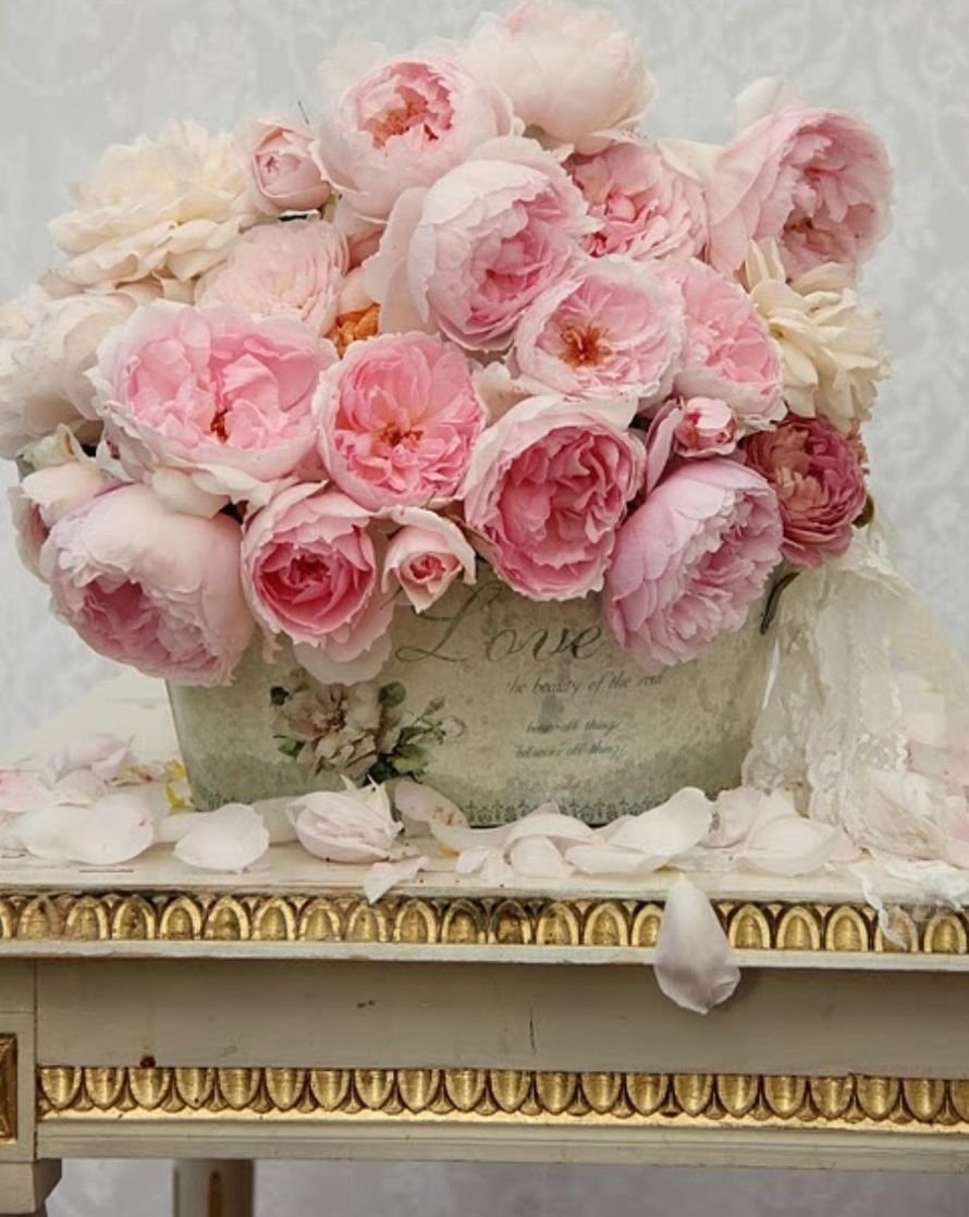 Букеты в стиле шебби Шик