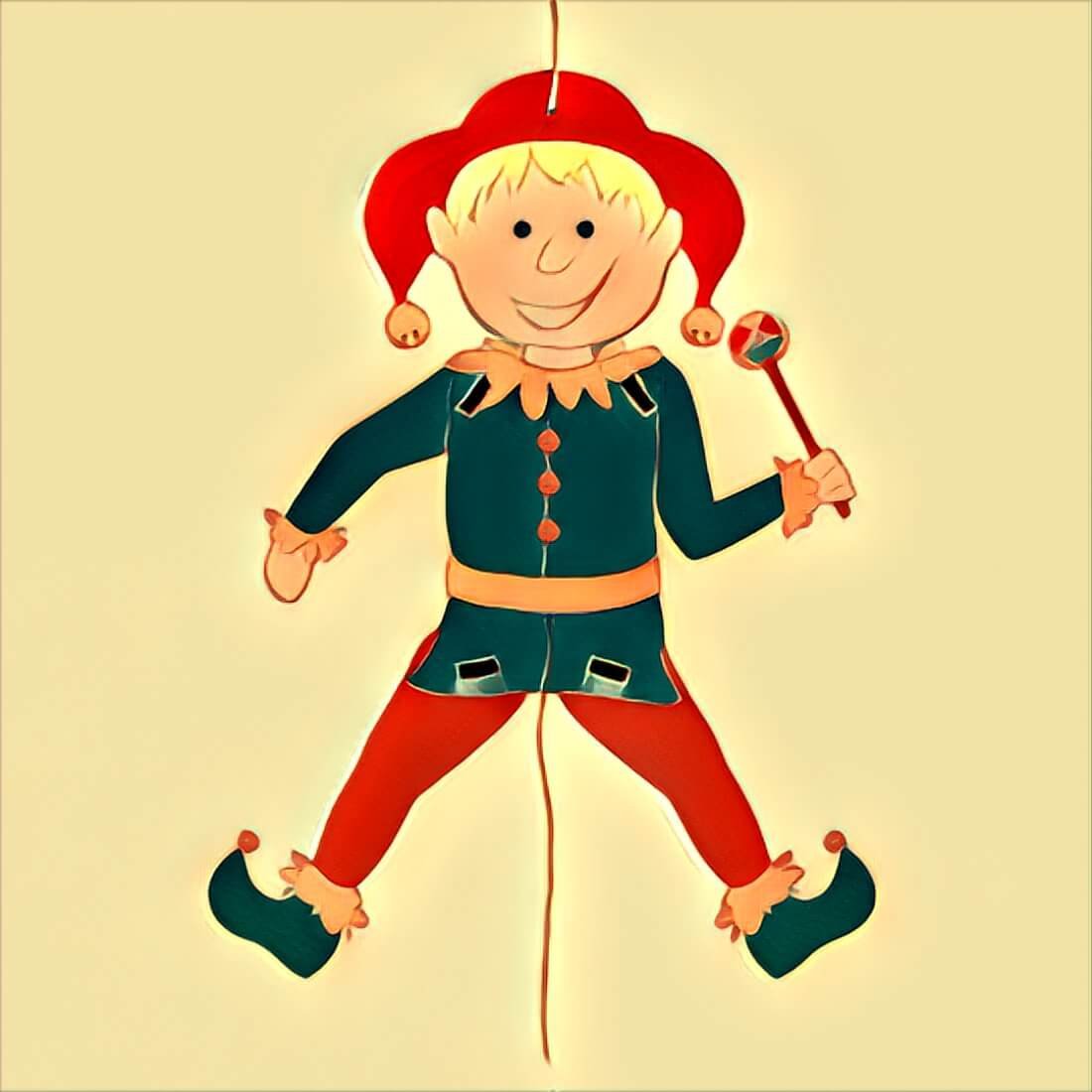 Шут раскраска для детей