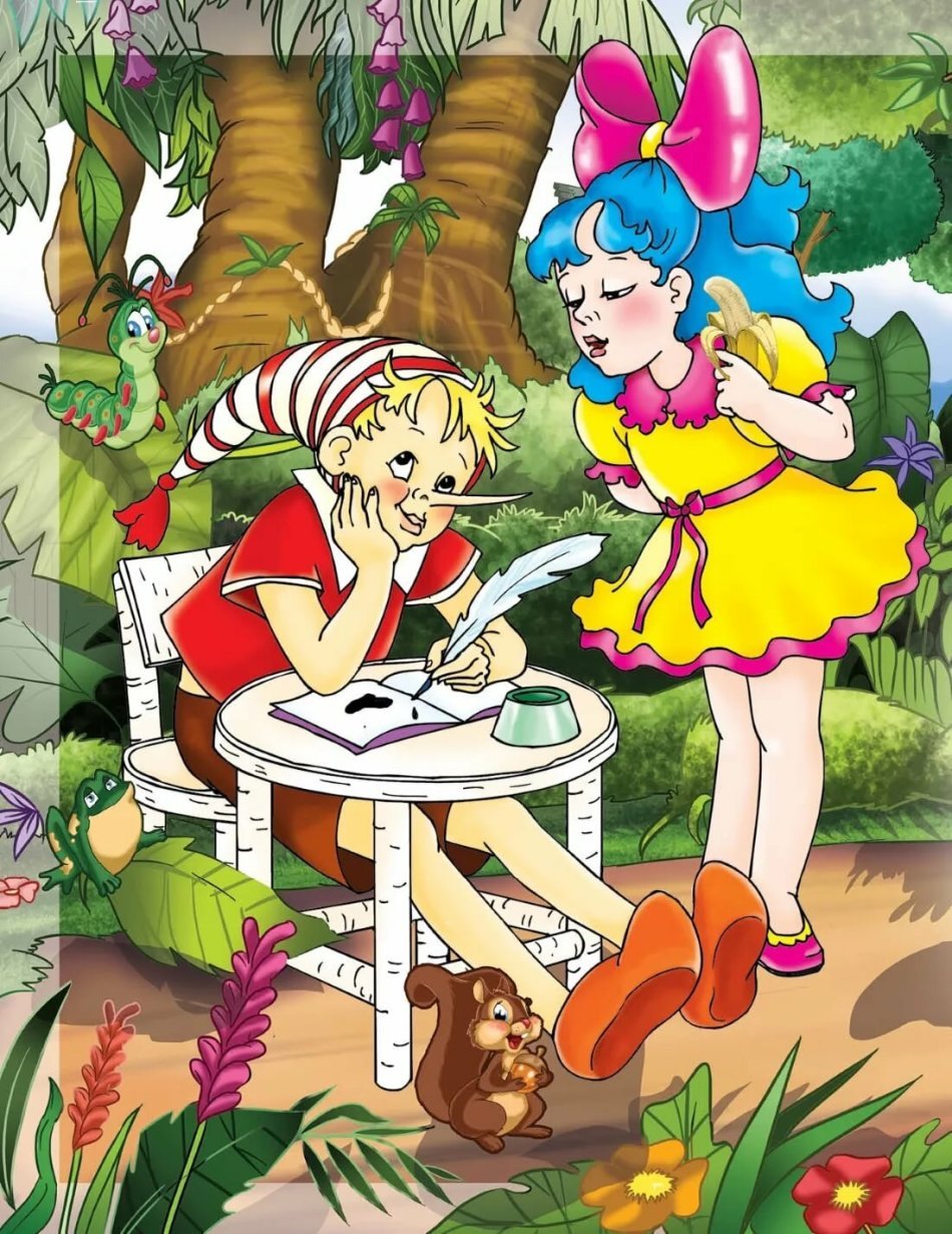 Буратино и мальвина картинки для детей