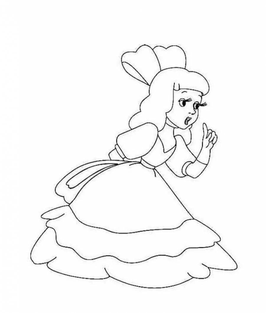 Раскраска Буратино и Мальвина