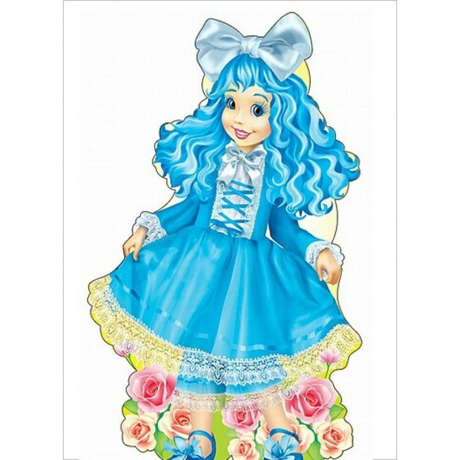 Плакат вырубной "Мальвина"