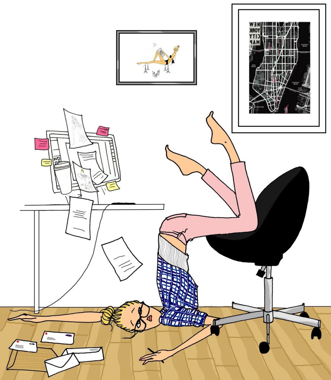 С первым днем работы картинки прикольные