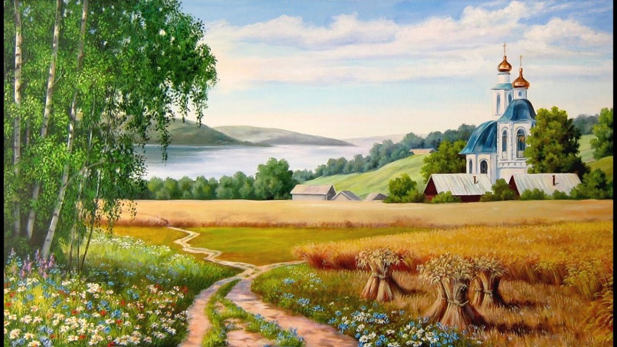 Художник Самарская Елена моя Россия-Святая Русь