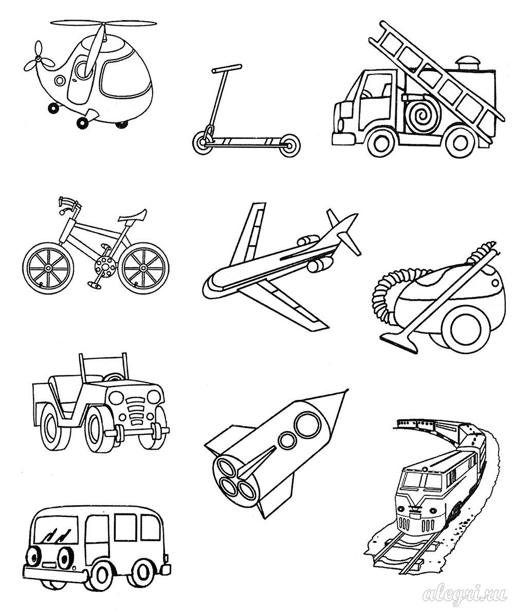 Задания по теме Наземный транспорт для дошкольников