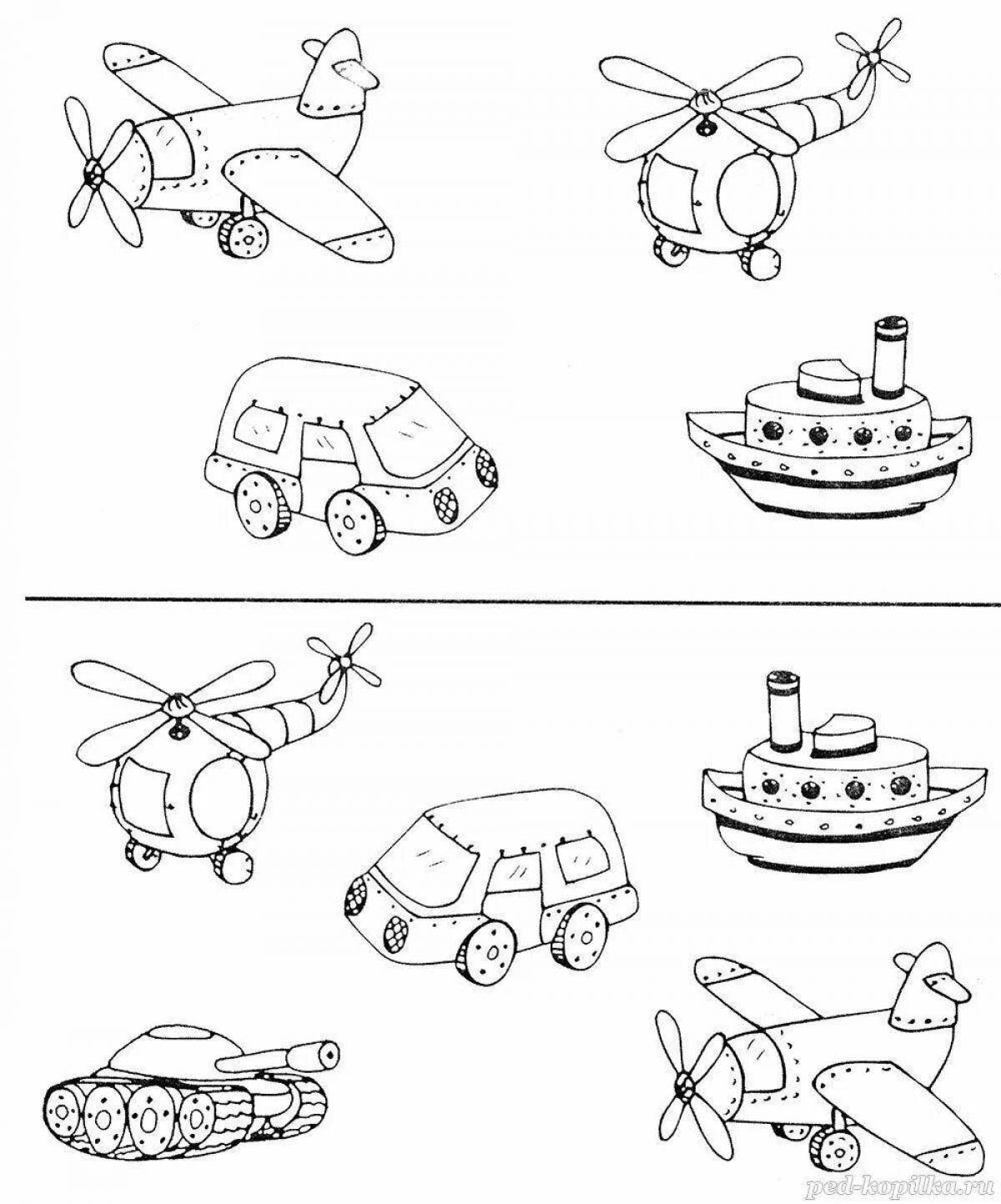 Задания по теме транспорт для детей 3-4 лет