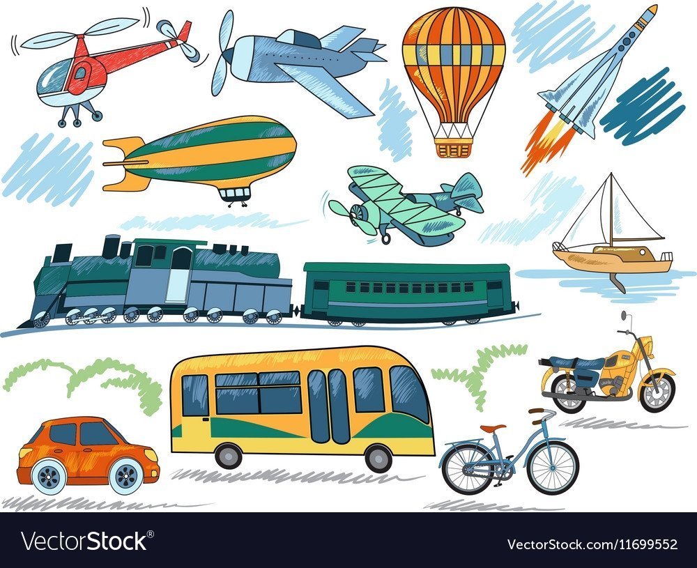 Путешествие на разных видах транспорта