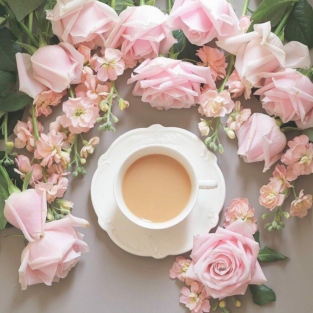 Кафе цветы и кофе