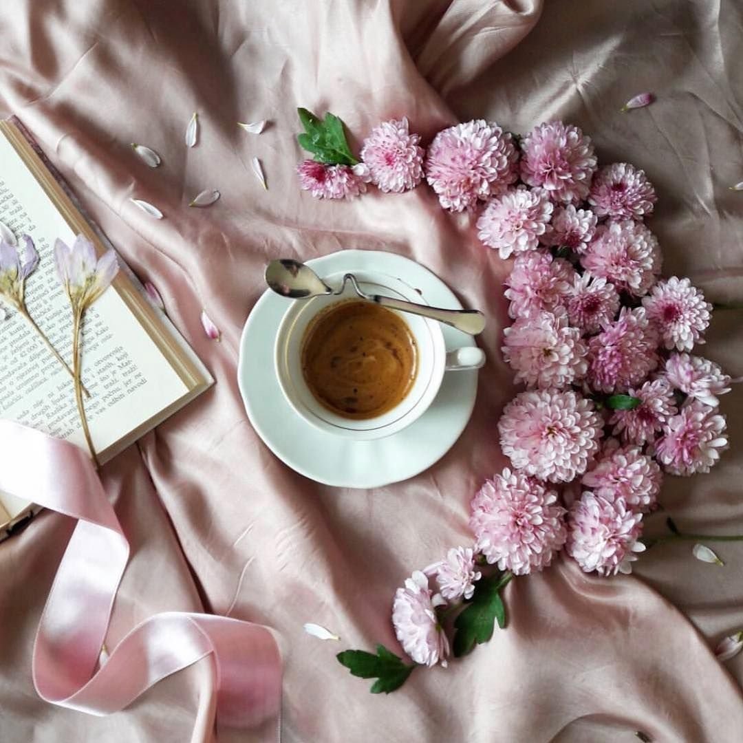 Кофе и цветы