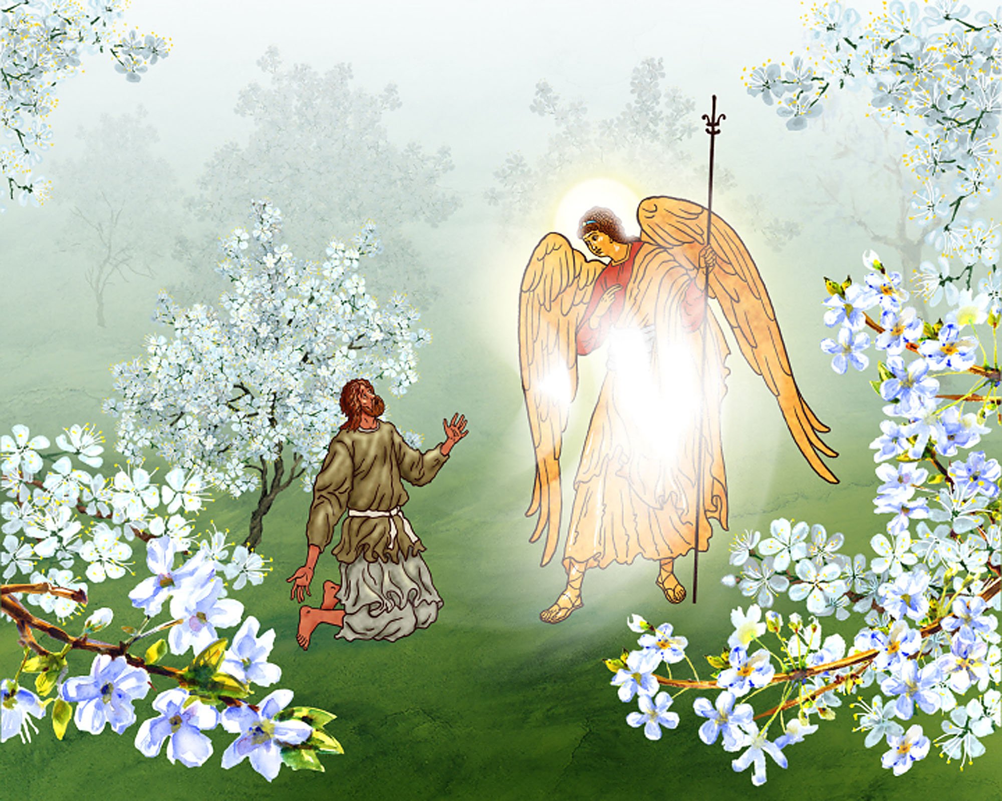 Доброго дня и ангела хранителя. Ангел православный. Православные иллюстрации. Ангел-хранитель. Ангелы Православие.