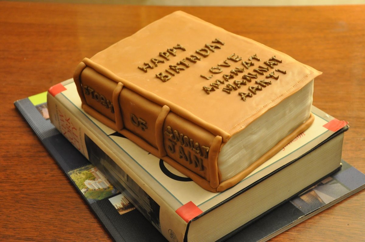 Торт книга для библиотеки