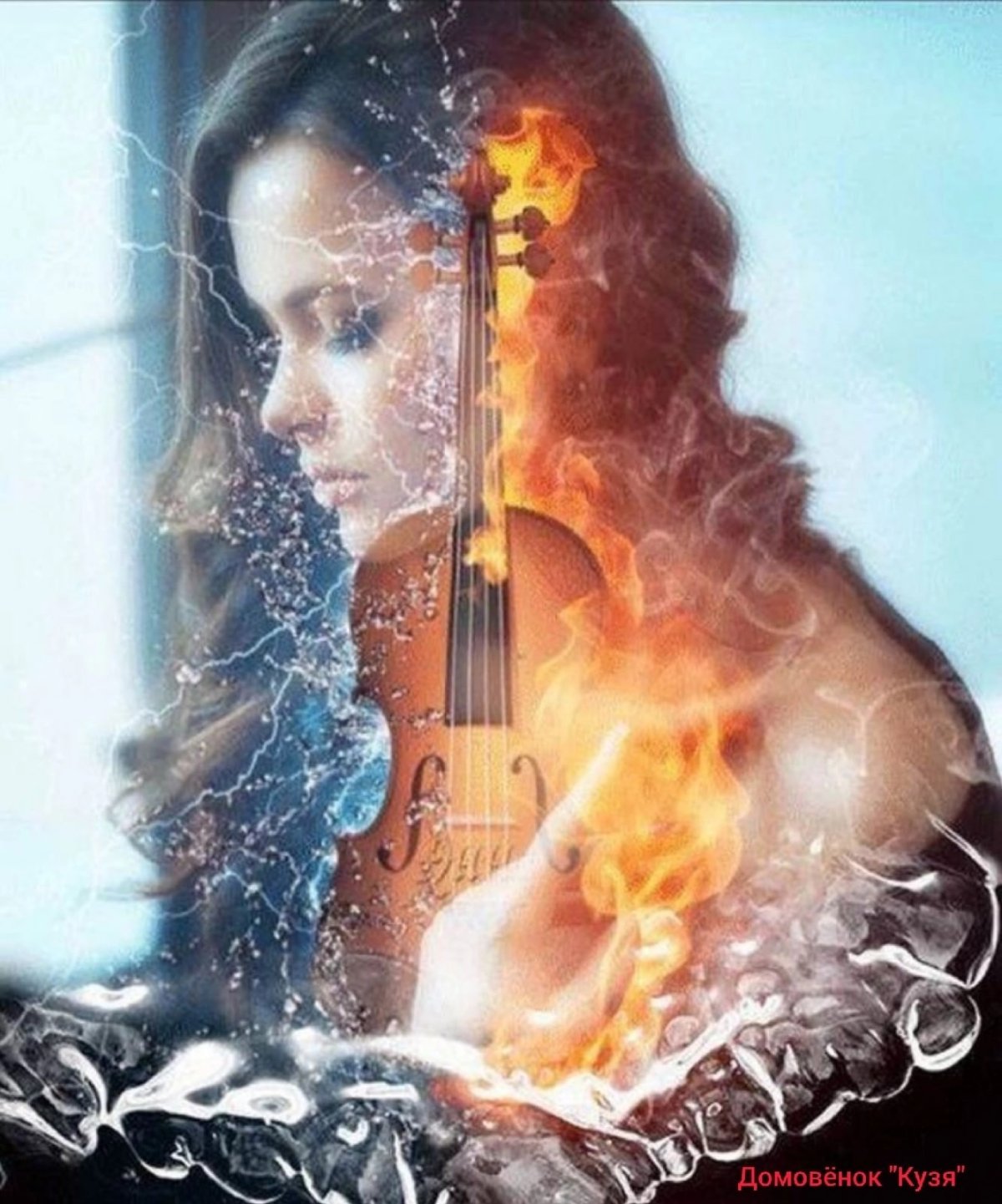 Девушка с горящей скрипкой
