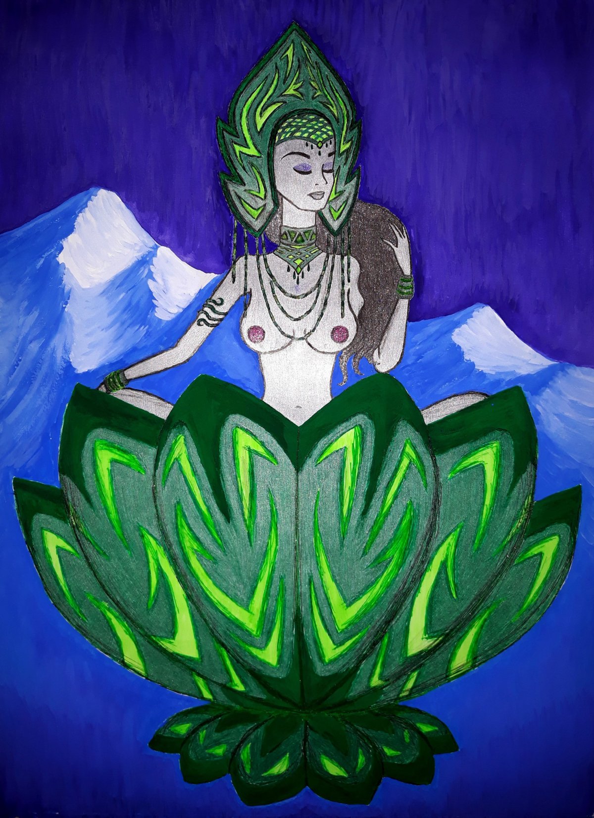 Рисунок хозяйка медной горы детские рисунки