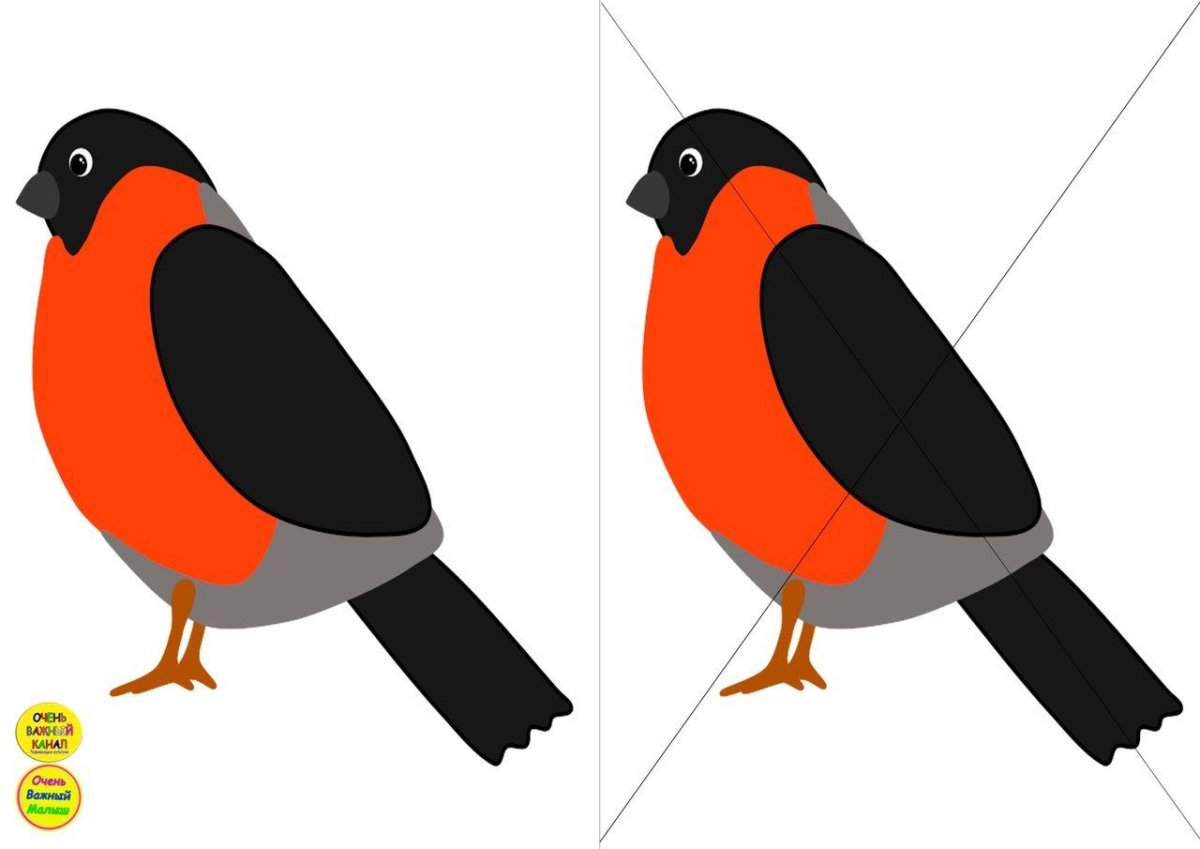 Снегирь пазл для детей