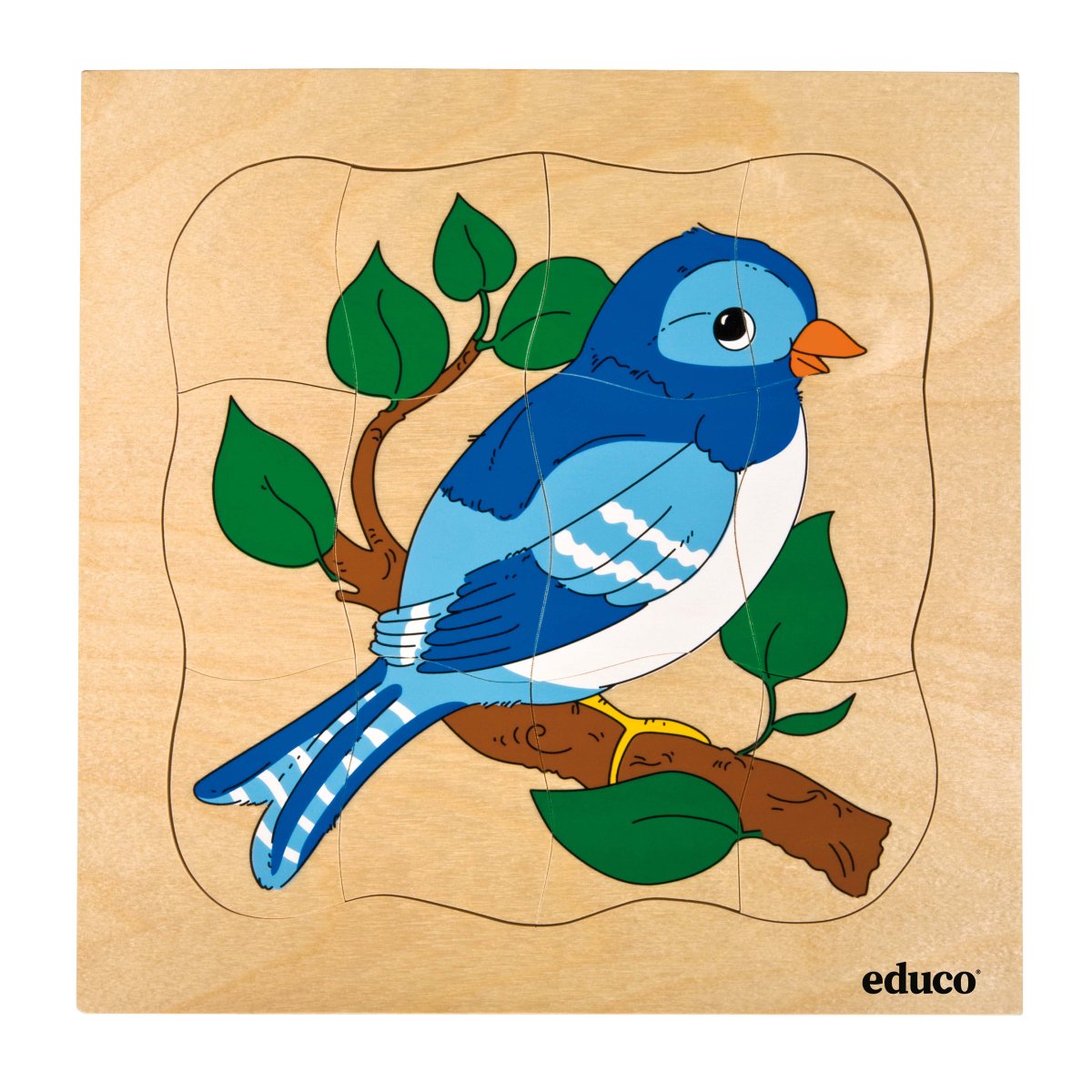 Разрезные пазлы для детей зимующие птицы