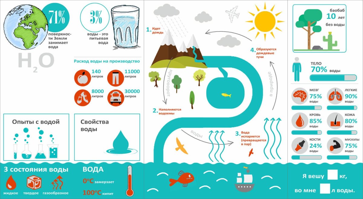 Инфографика вода