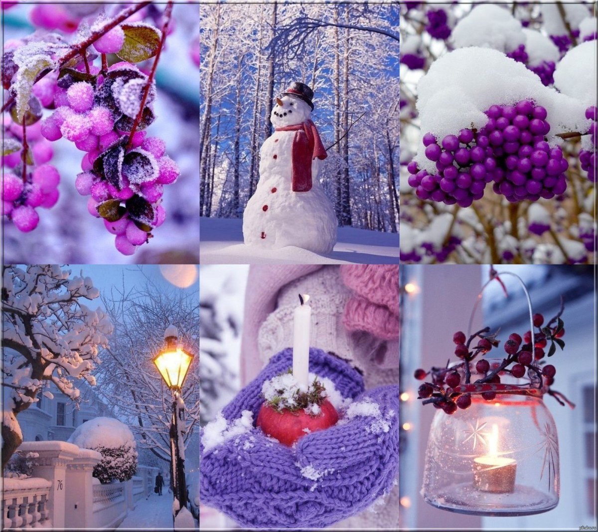 Коллаж зима