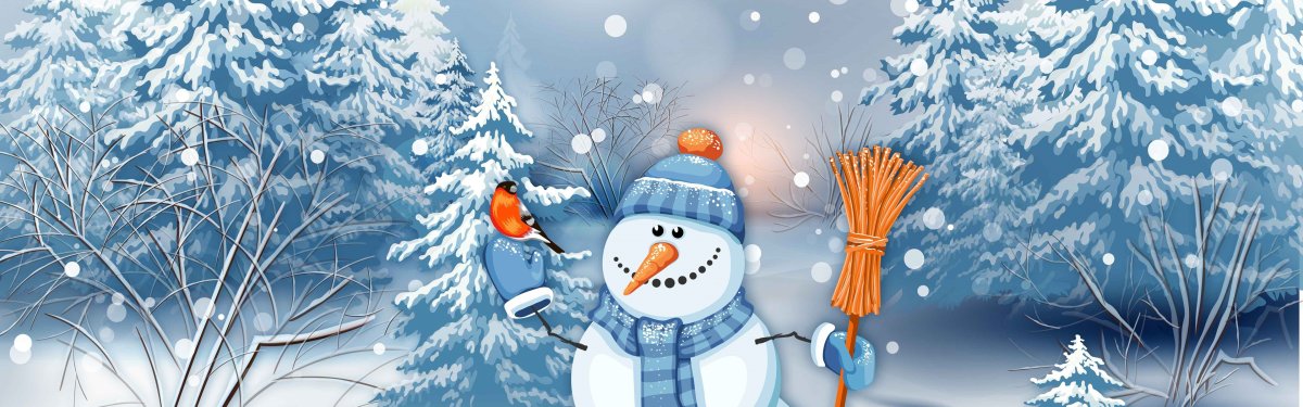 Обои зима новый год