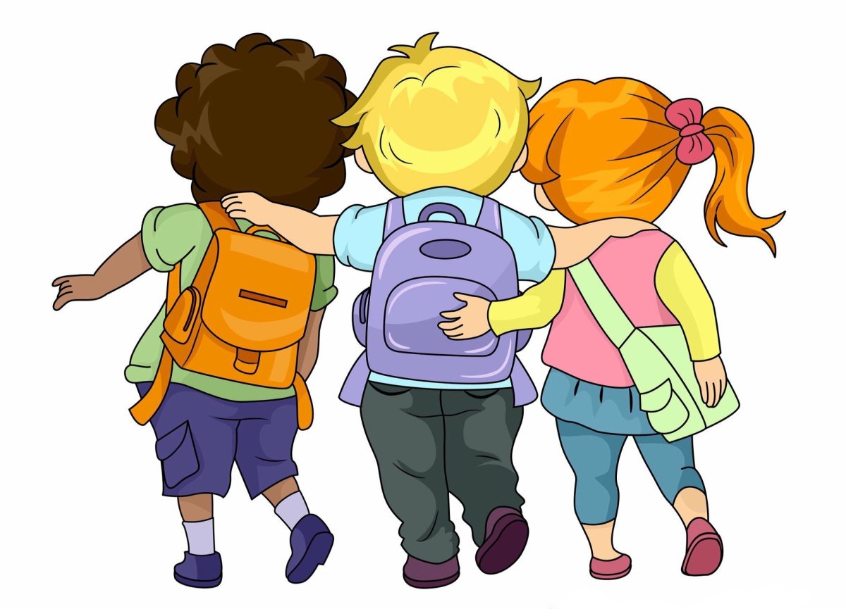 Дети идут в школу мультяшки