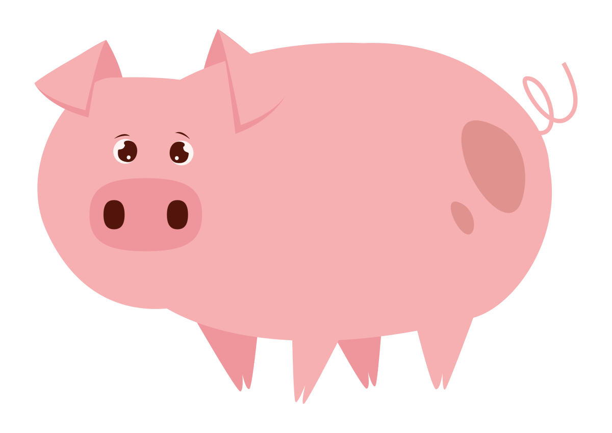 Свинья без фона