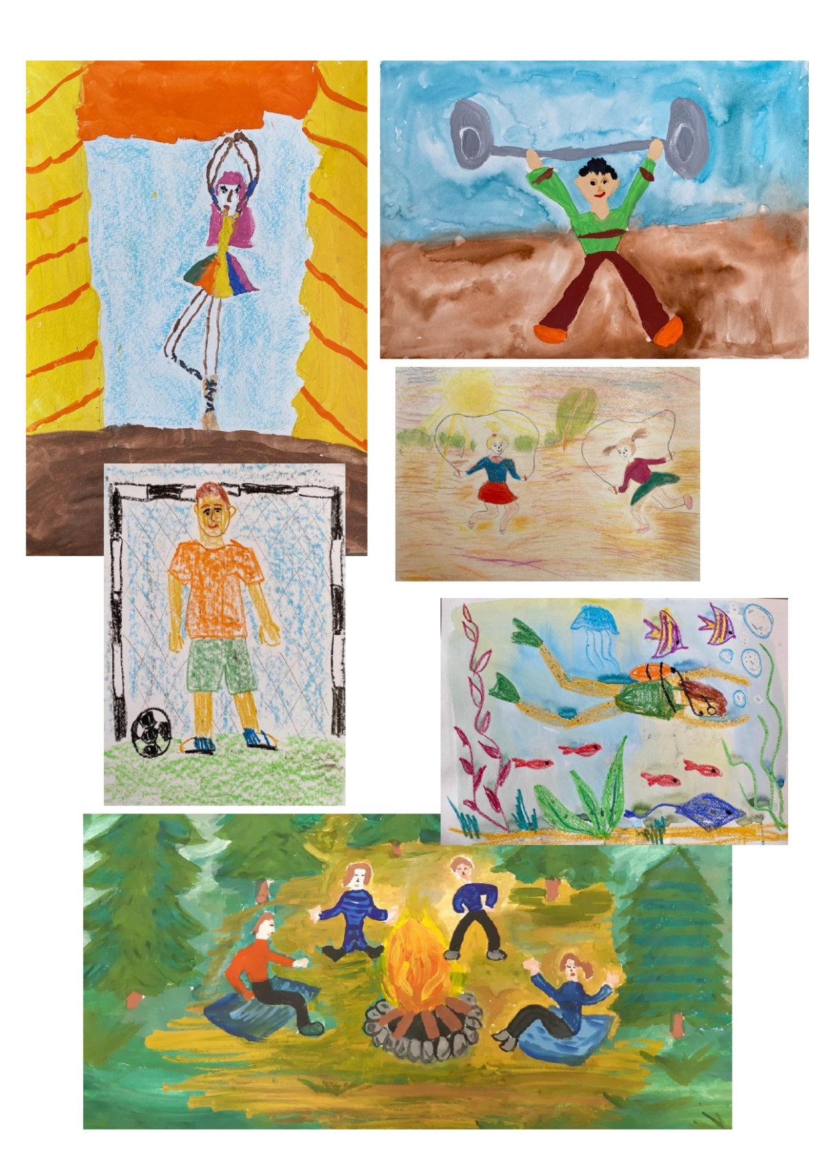 В здоровом теле здоровый дух иллюстрация