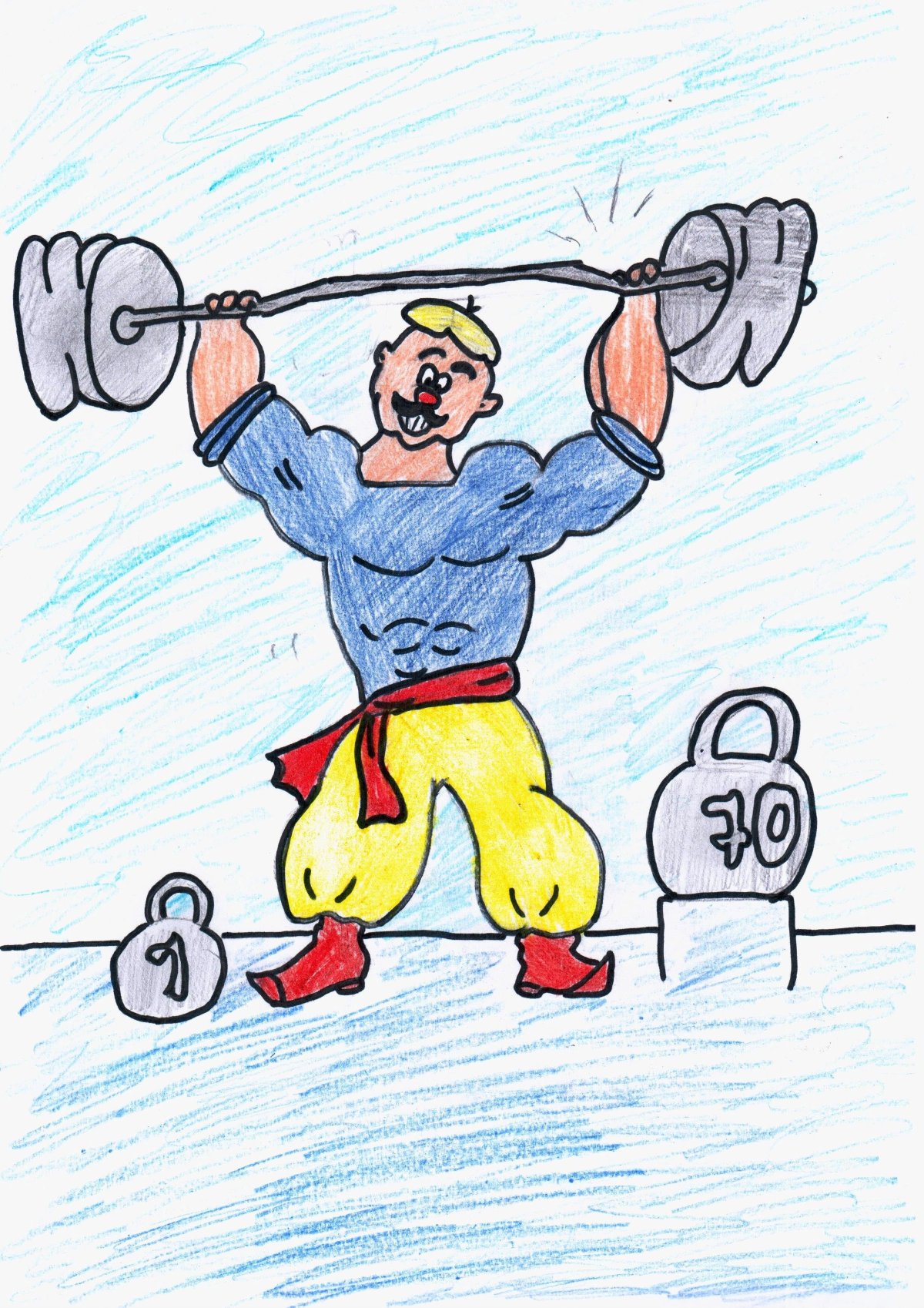 Рисунок на спортивную тематику