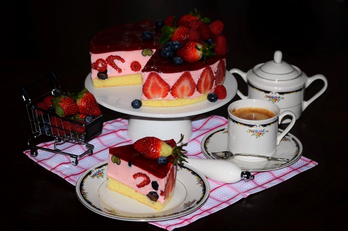 Тортик с чаем