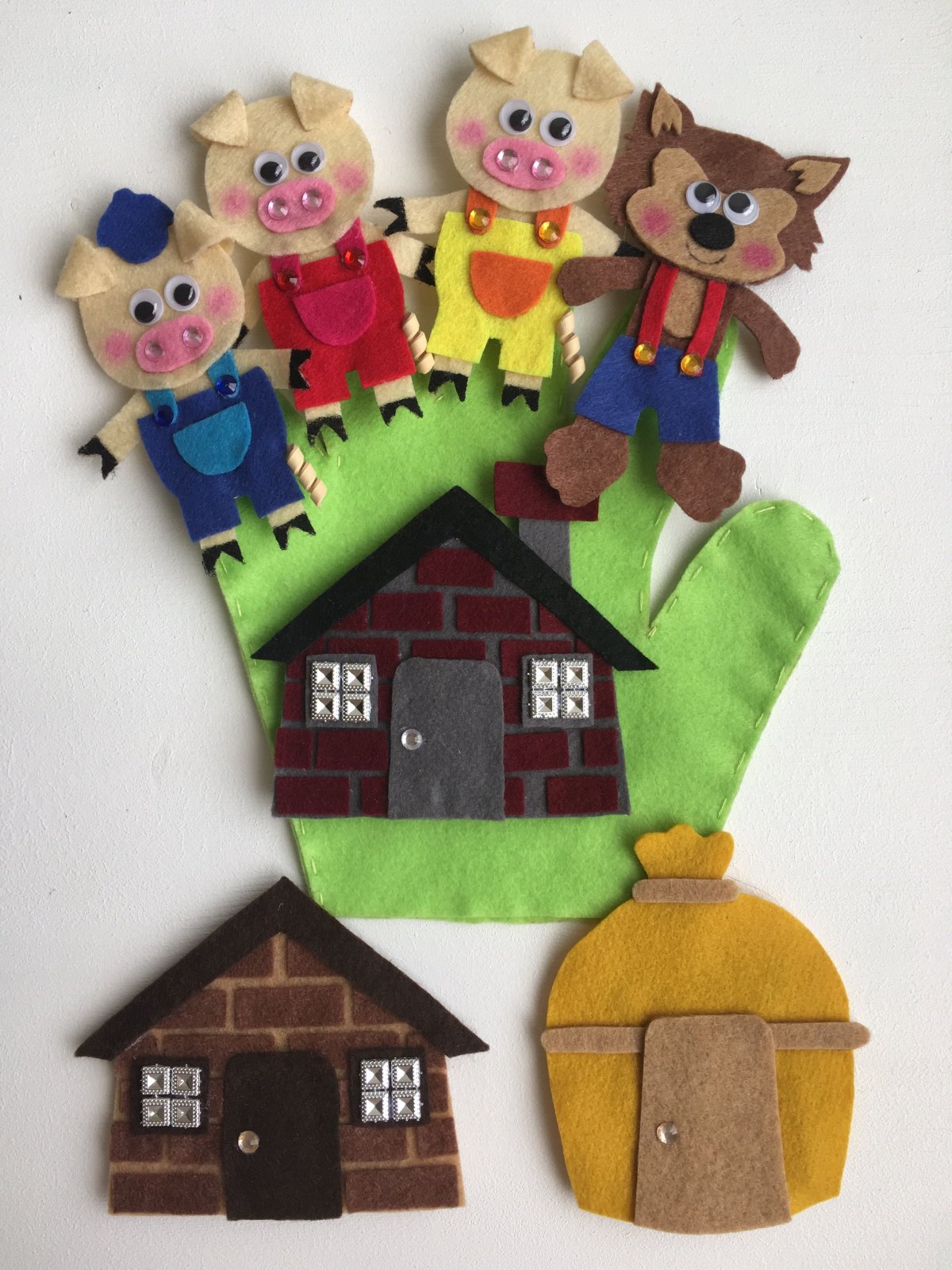 Три поросенка фетровый театр