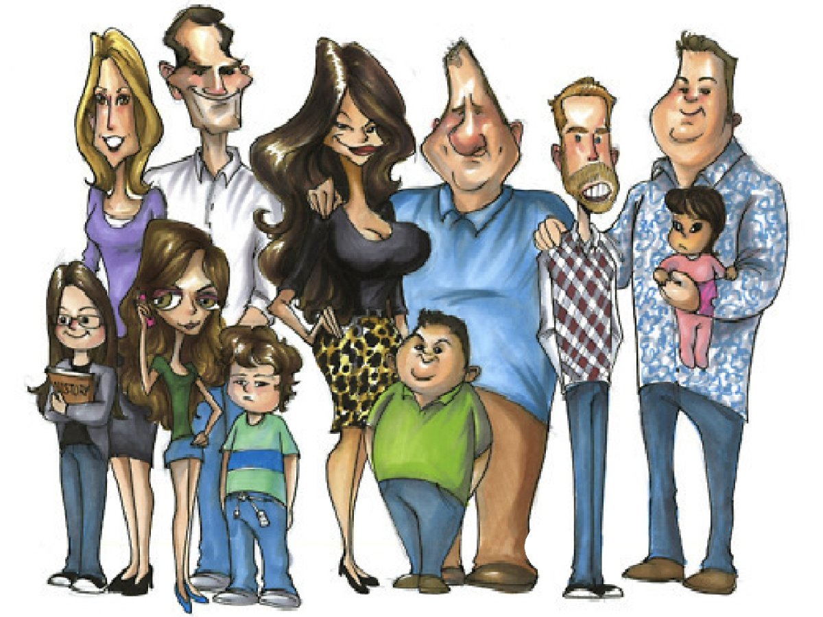 Семья фото мультяшные