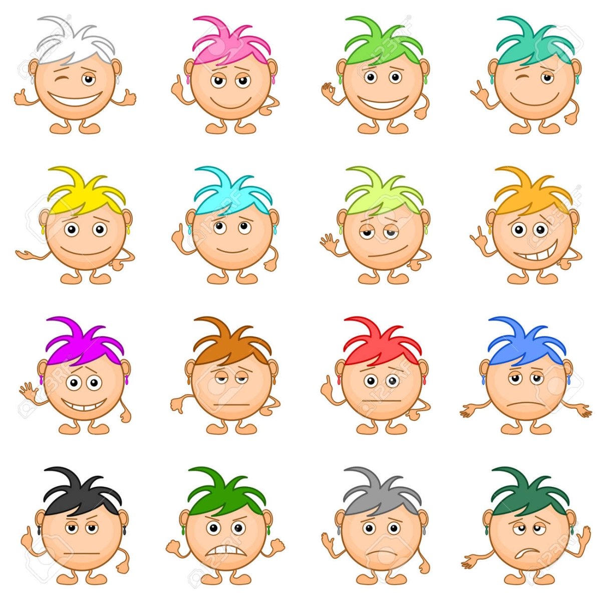 Детские рожицы