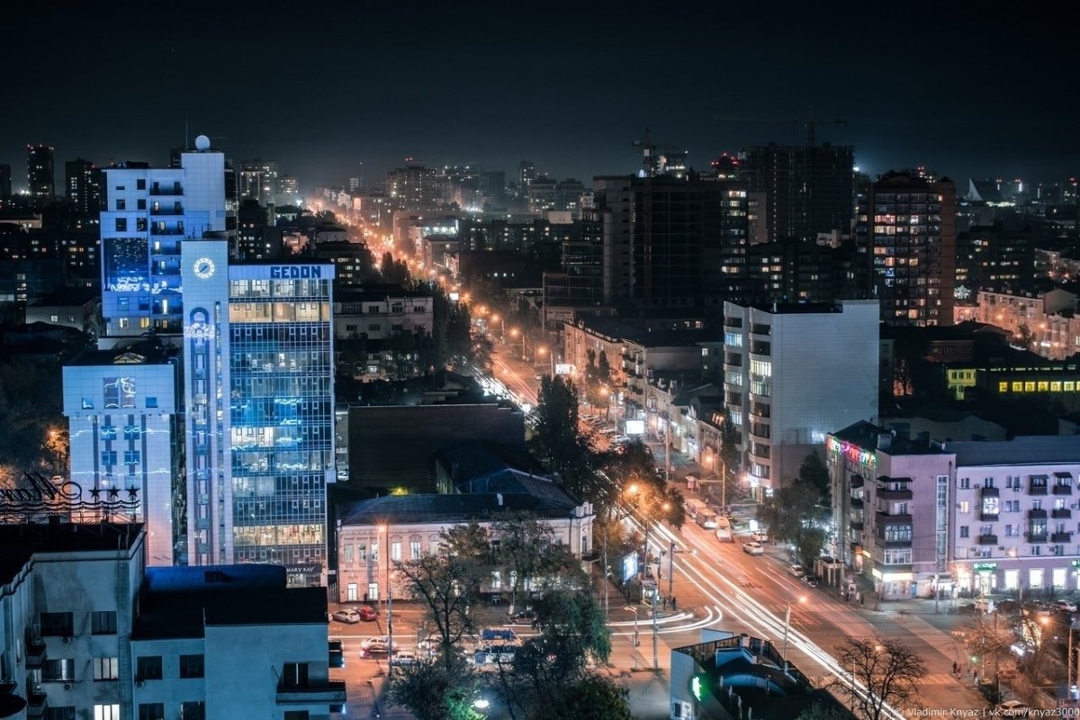 Ночной Ростов на Дону