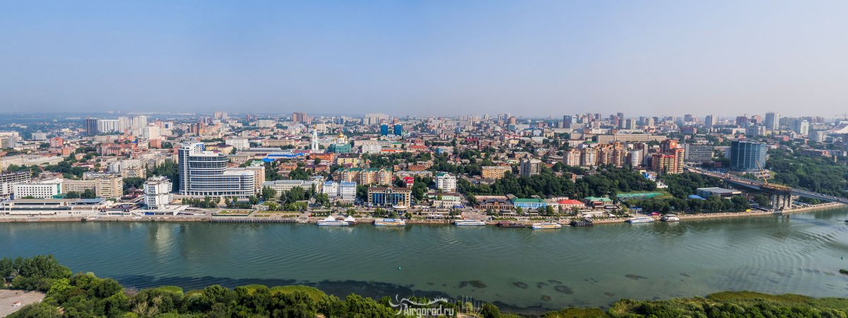 Вид на Ростов на Дону с левого берега