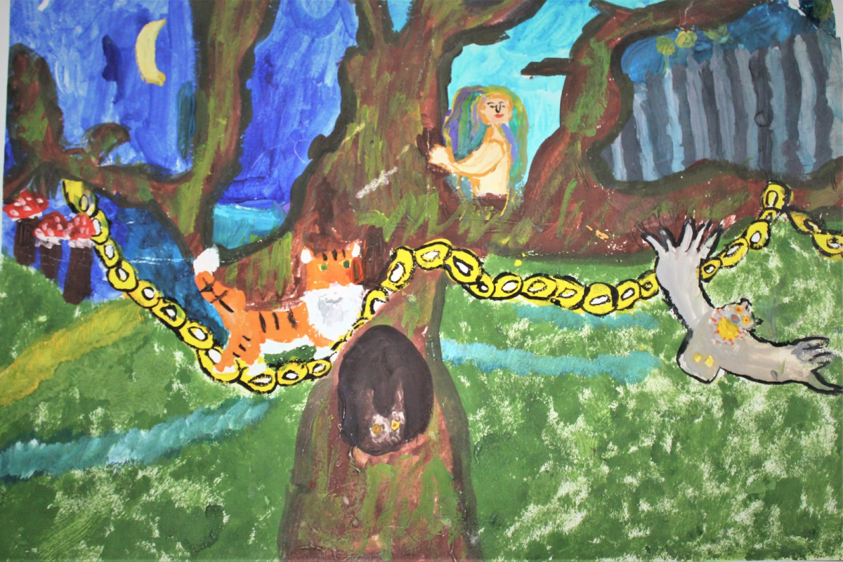 Руслан и Людмила у Лукоморья дуб зеленый