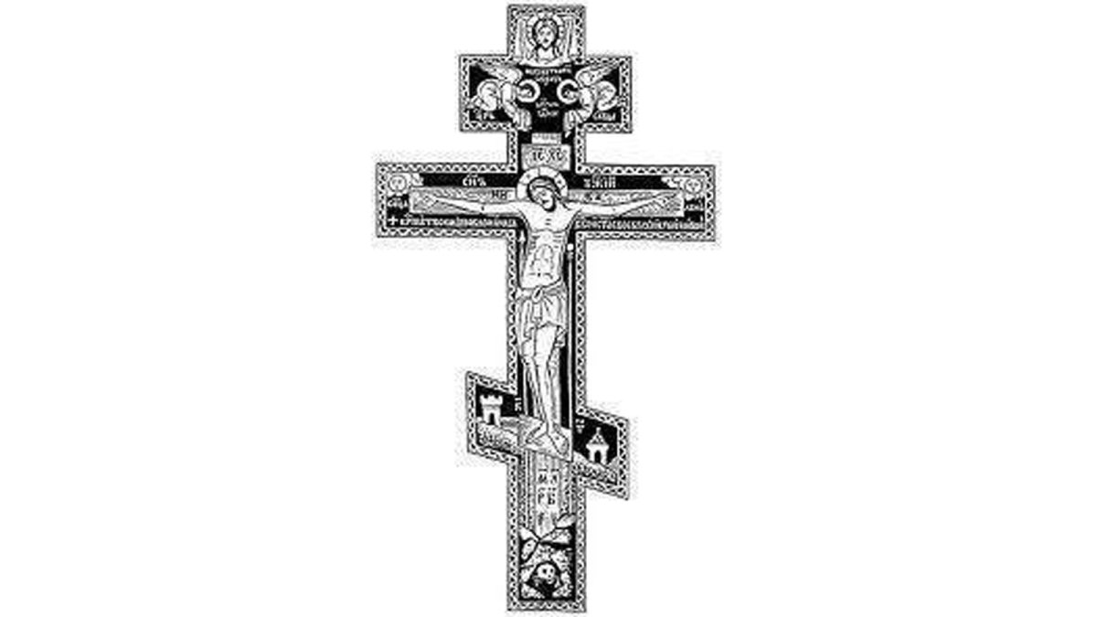 Православный крест эскиз