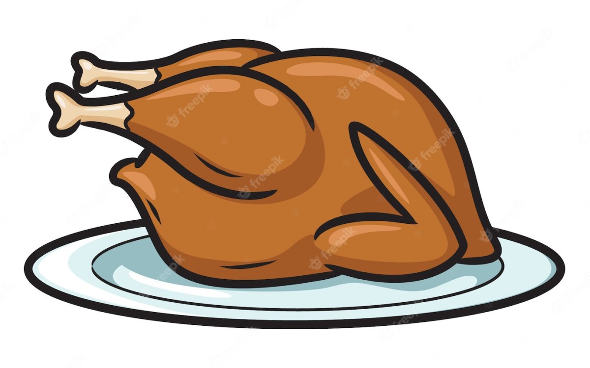 Жареная курица мультяшная