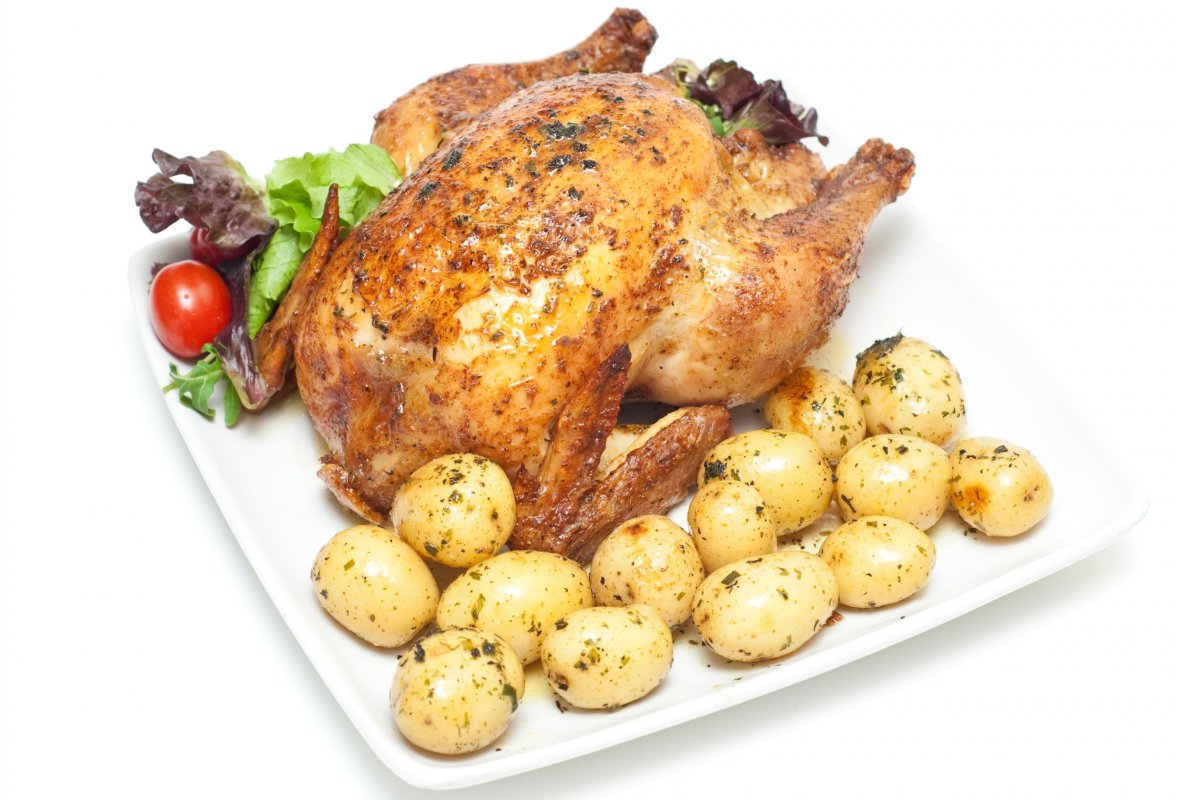 Курица гриль с картошкой
