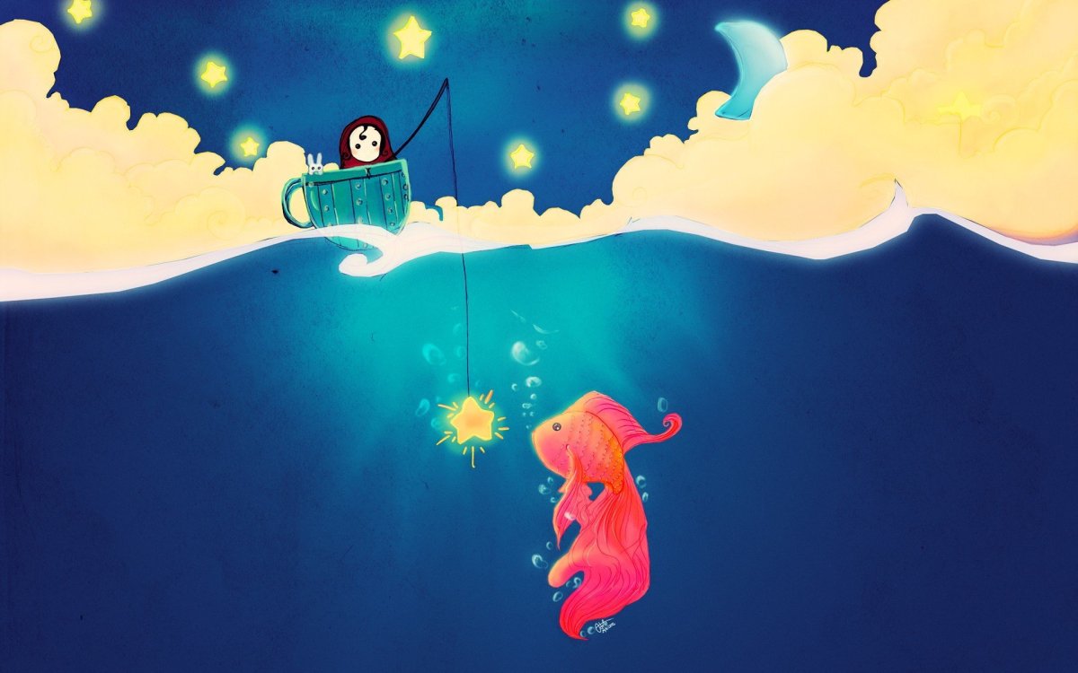 Рыбка рисунок