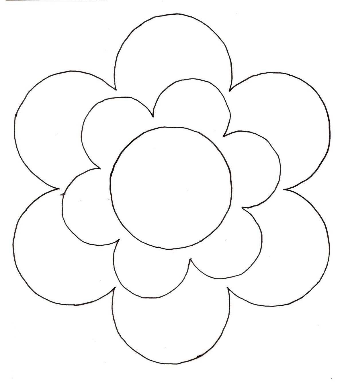 Трафареты многослойных цветов