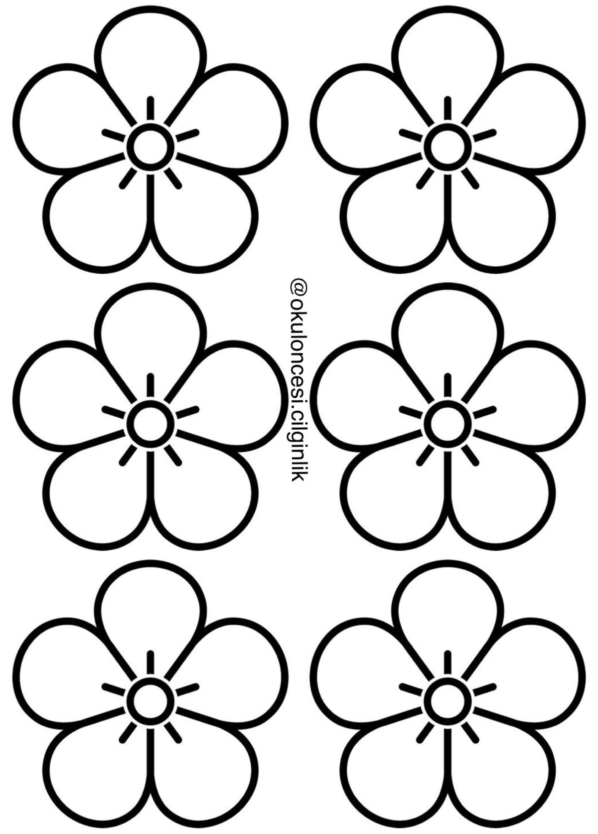 Простые цветы для вырезания