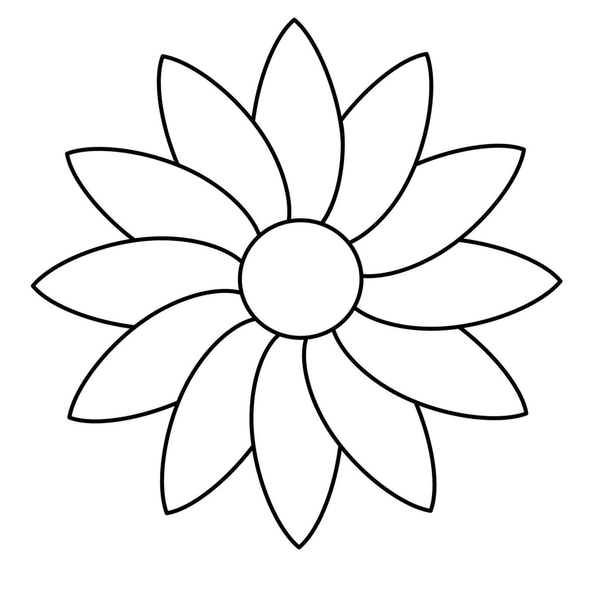 Цветы для раскрашивания