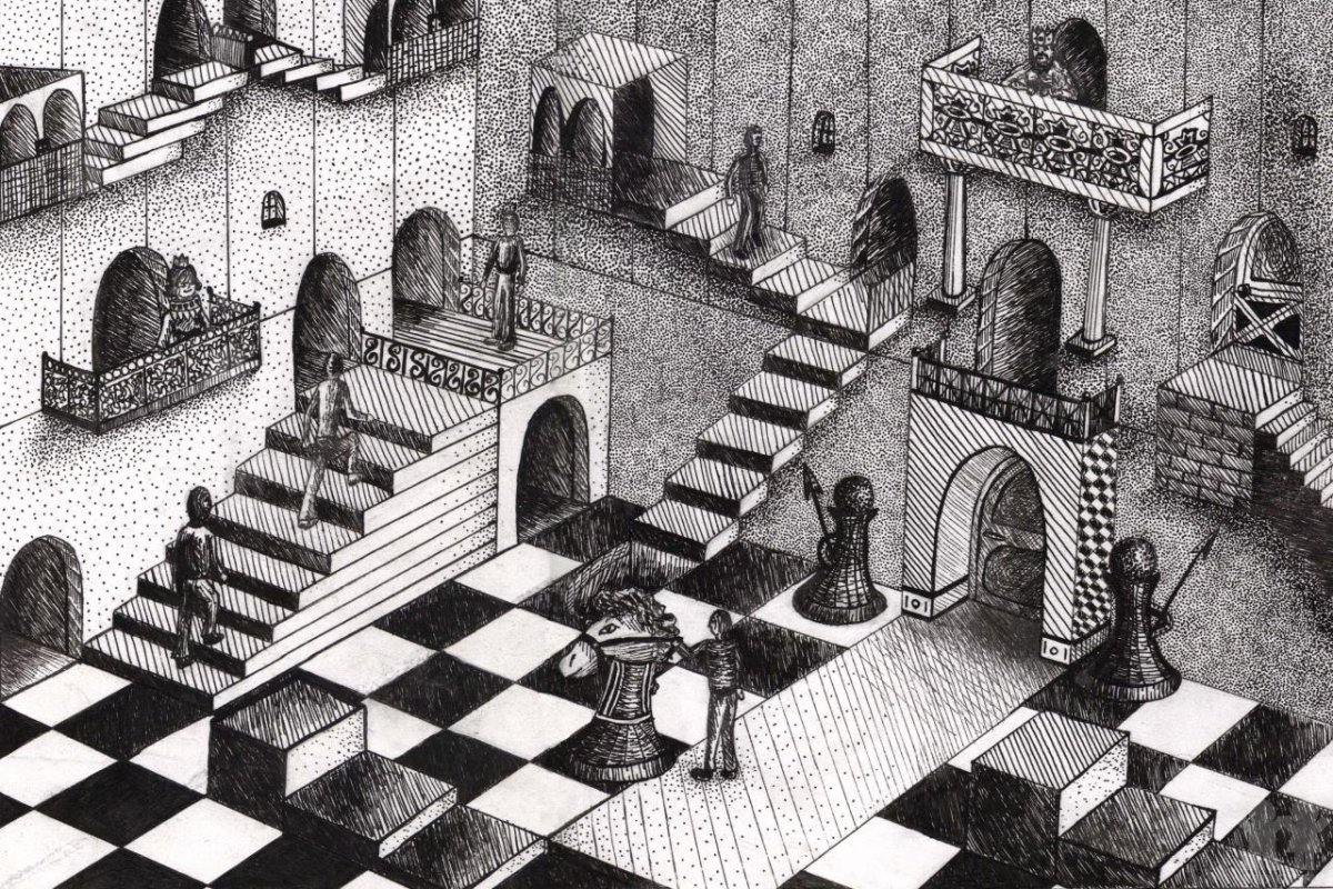 Шахматное королевство иллюстрации