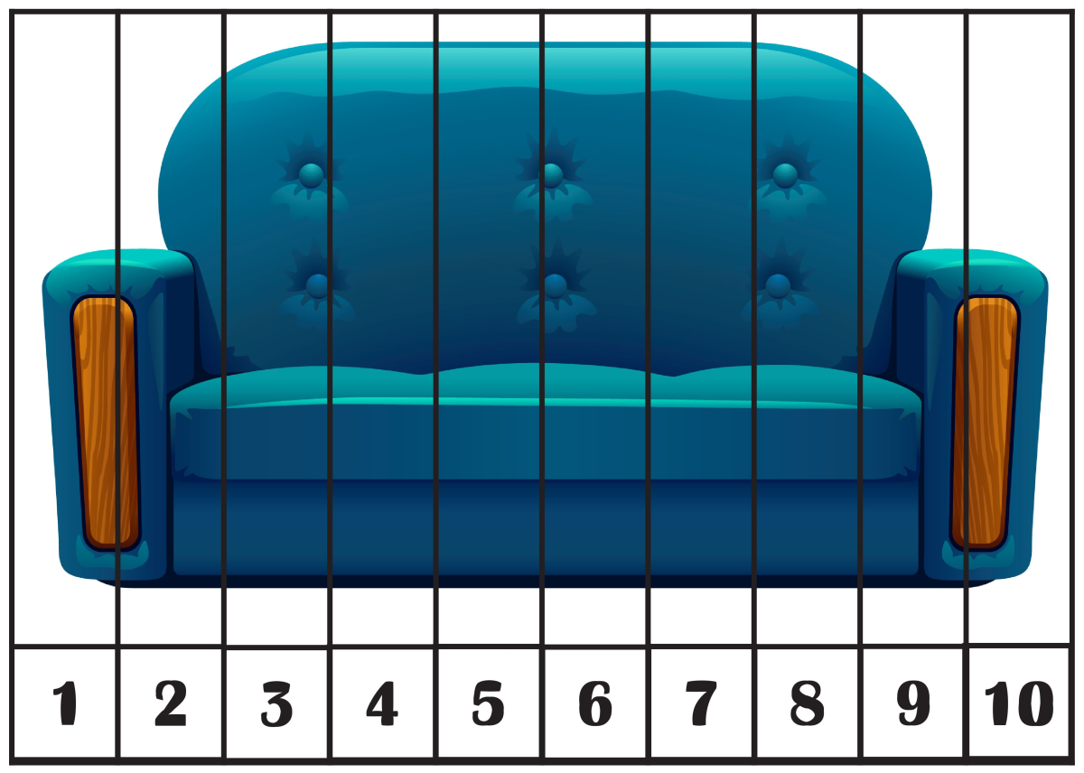 Математические пазлы овощи