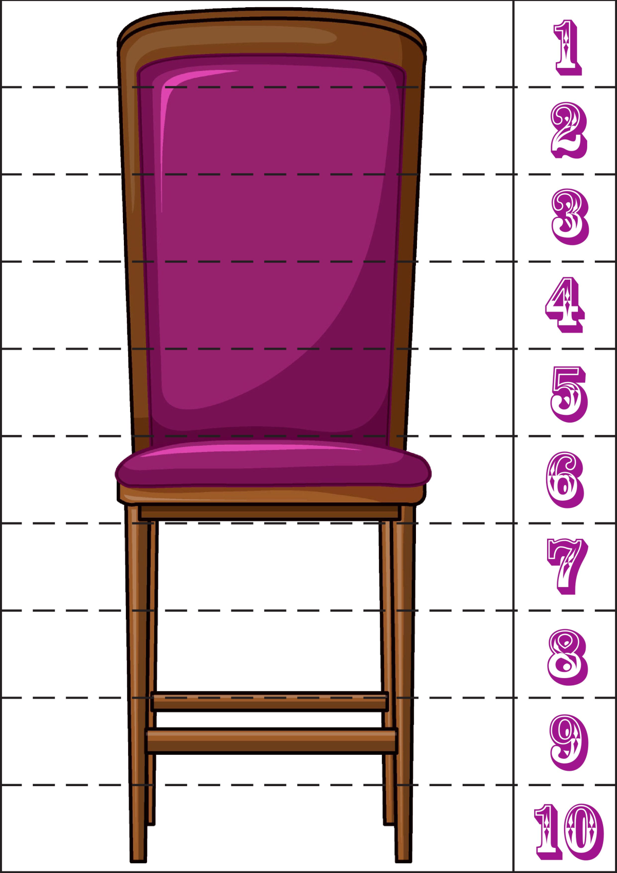 Математические пазлы на тему мебель