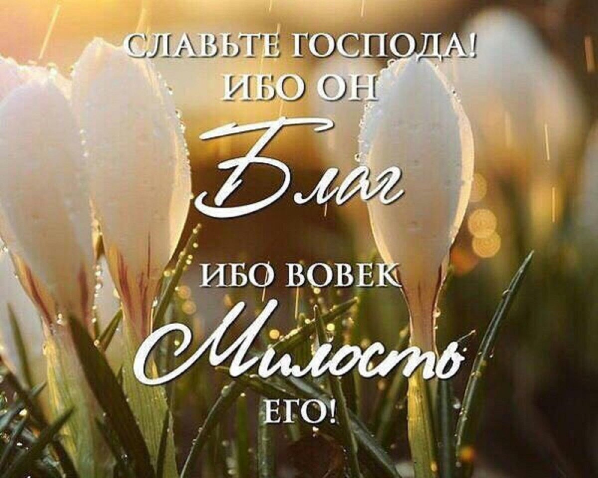 Благодарностью Господу открытки