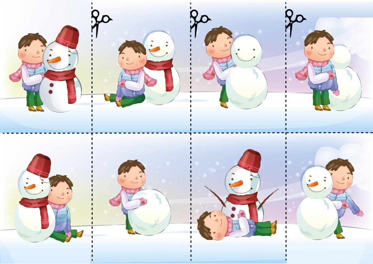 Тематический набор зима для малышей