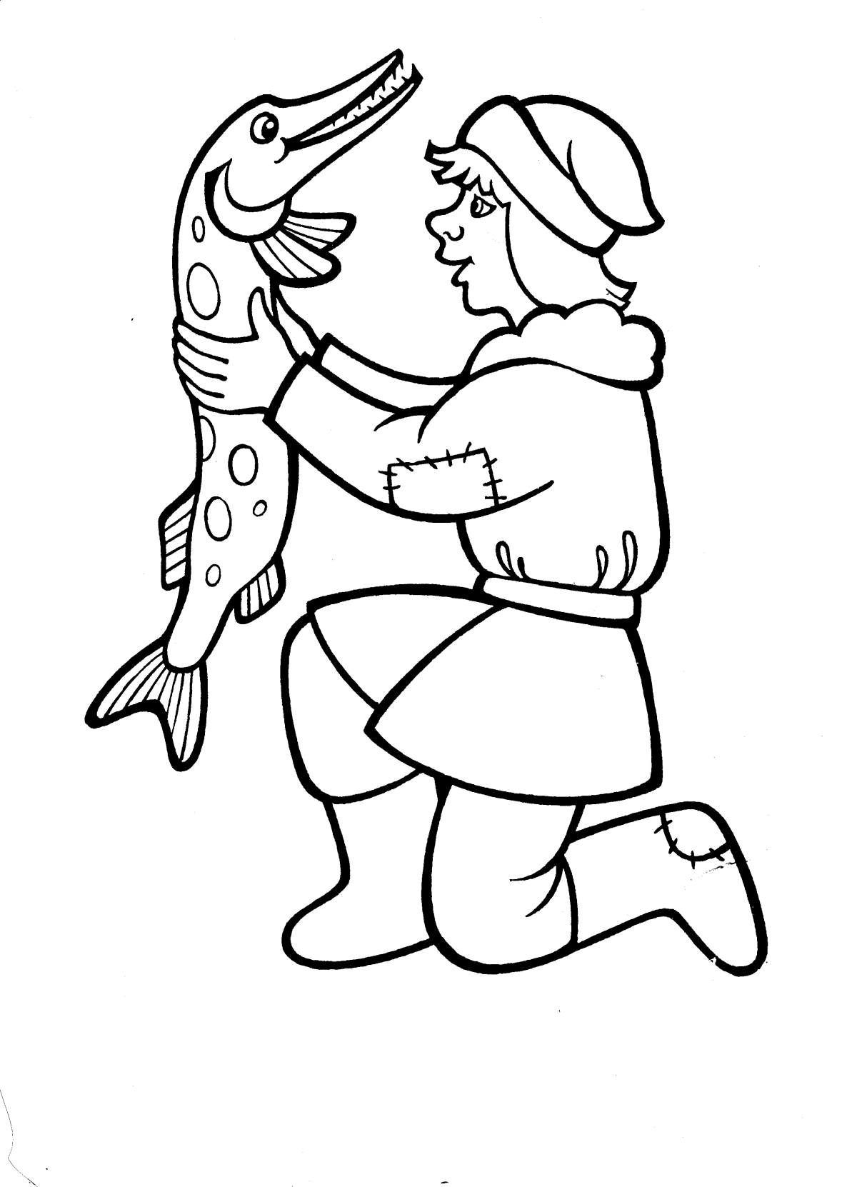 Щука рисунок