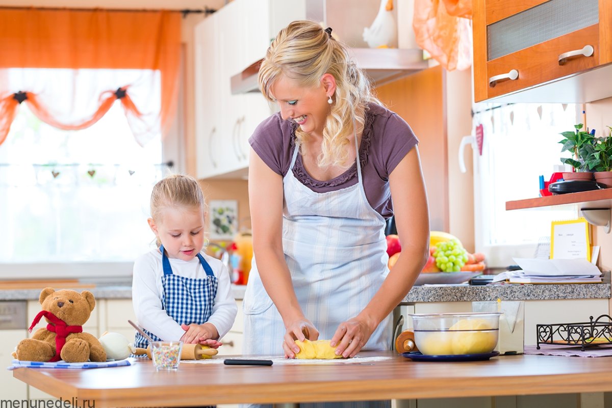 Домохозяйка с детьми